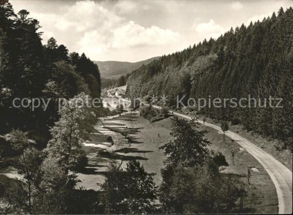 Wildbad Schwarzwald Das Eyachtal zwischen Wildbad und Dobel
