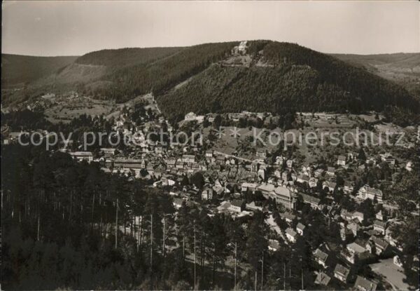 Wildbad Schwarzwald Panorama mit Sommerberg