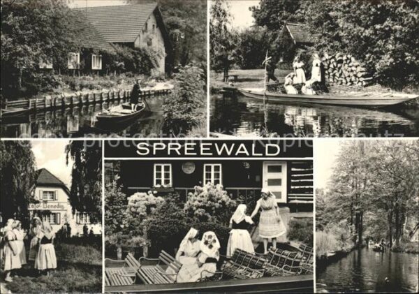 Spreewald Cafe Venedig Bootspartien Frauen in Lan