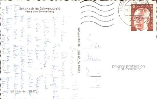 Schonach Schwarzwald Blick vom Sommerberg – Bild 2