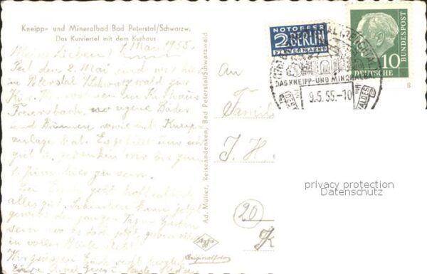 Bad Peterstal-Griesbach Kurviertel mit Kurhaus Fliegeraufnahme – Bild 2