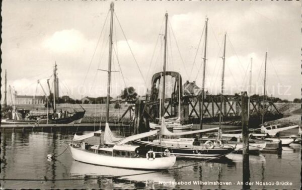 Wilhelmshaven An der Nassau Brücke Bootshafen
