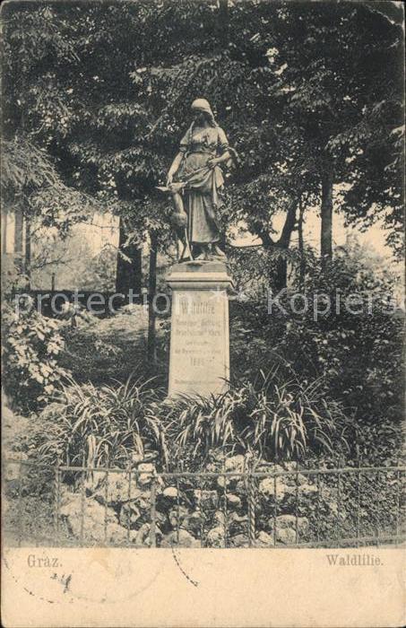Graz Steiermark Waldlilie Denkmal im Stadtpark