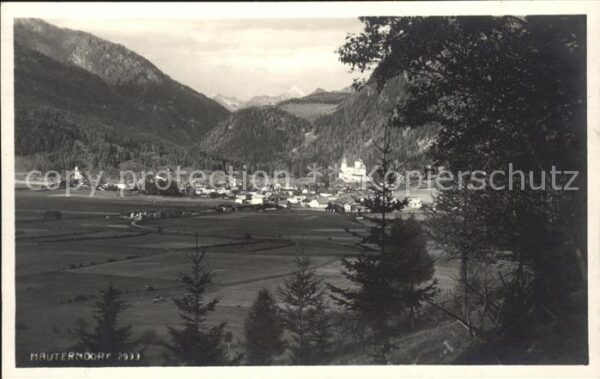 Mauterndorf Gesamtansicht mit Alpenpanorama Waldweg