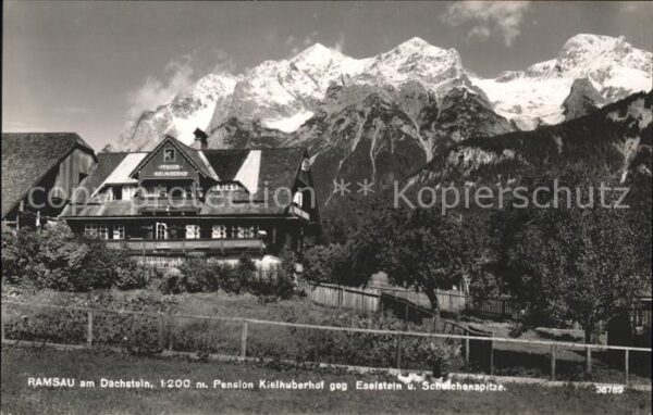 Ramsau Dachstein Steiermark Pension Kielhuberhof gegen Eselstein un