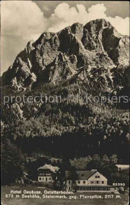 Gstatterboden Hotel Gesäuse gegen Planspitze Ennstale