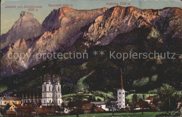 Admont Steiermark Ortsansicht mit Kirche Reichenstein Spa