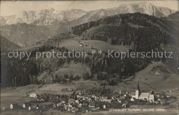 Aflenz Steiermark Gesamtansicht mit Alpenpanorama