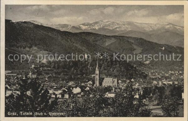 Graz Steiermark Totalansicht Stub und Gleinalpe