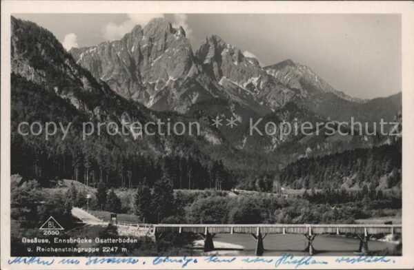 Weng Gesaeuse Steiermark Ennsbrücke Gstatterboden und Reichenste