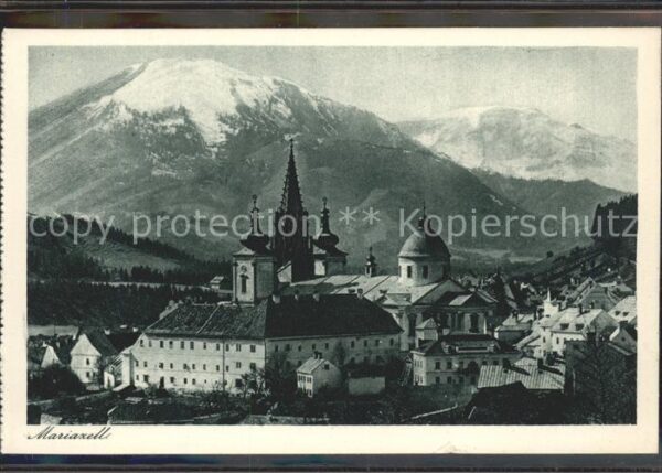 Mariazell Steiermark Basilika mit Alpenpanorama