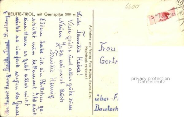 Reutte Tirol Gesamtansicht mit Gernspitze – Bild 2