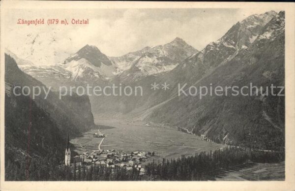 Laengenfeld Oetztal Gesamtansicht mit Alpenpanorama