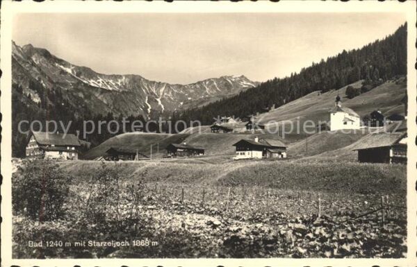 Bad Kleinwalsertal Teilansicht mit Starzeljoch