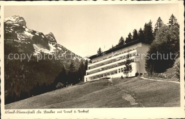 Riezlern Kleinwalsertal Vorarlberg Hochgebirgsklinik Kuranstalt Dr. Backer