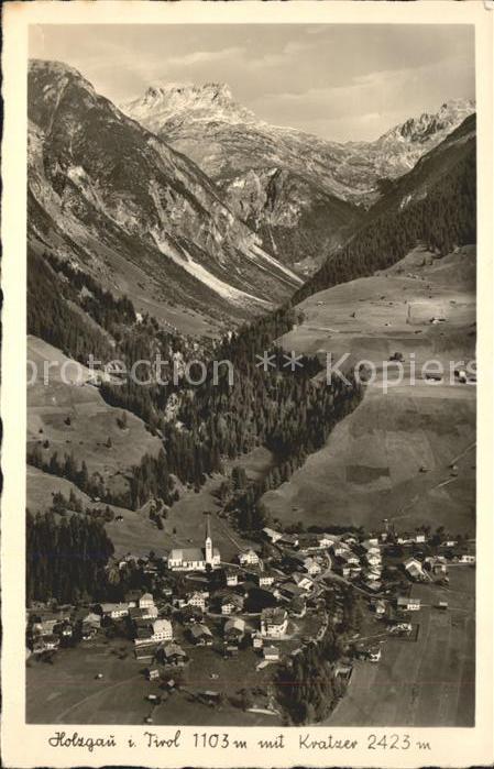 Holzgau Panorama mit Kratzer Allgäuer Alpen