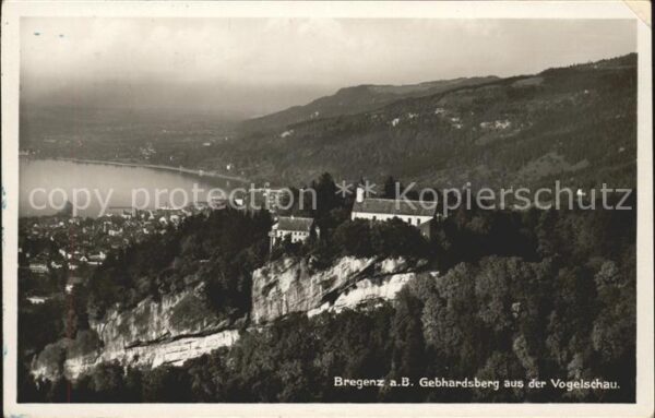 Bregenz Vorarlberg Restauration Gebhardsberg aus der Vogel