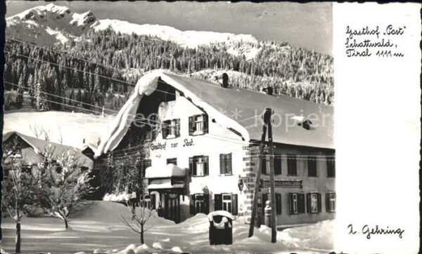 Schattwald Gasthof Post Winterimpressionen