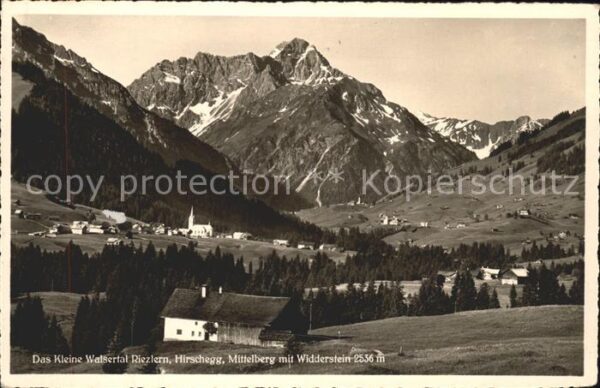 Riezlern Kleinwalsertal Vorarlberg mit Hirschegg Mittelberg Widderstein