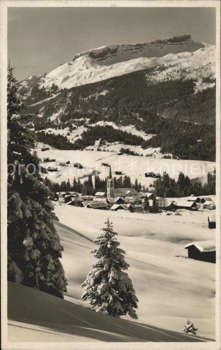 Riezlern Kleinwalsertal Vorarlberg Panorama mit Hoch Ifer Winterimpression
