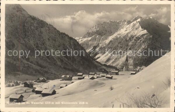 Mittelberg Kleinwalsertal mit Widderstein