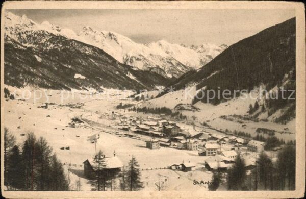 St Anton Arlberg Panorama Wintersportplatz
