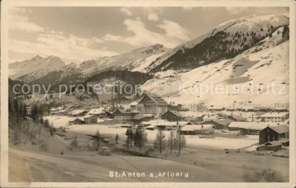 St Anton Arlberg Panorama Wintersportplatz