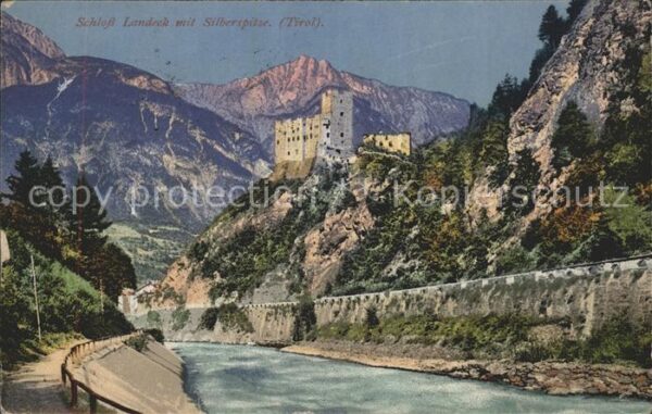 Landeck Tirol Schloss Landeck mit Silberspitze Partie