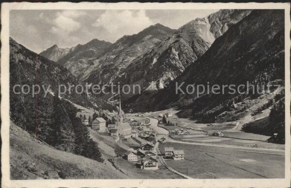 Soelden Gesamtansicht Höhenluftkurort mit Alpen
