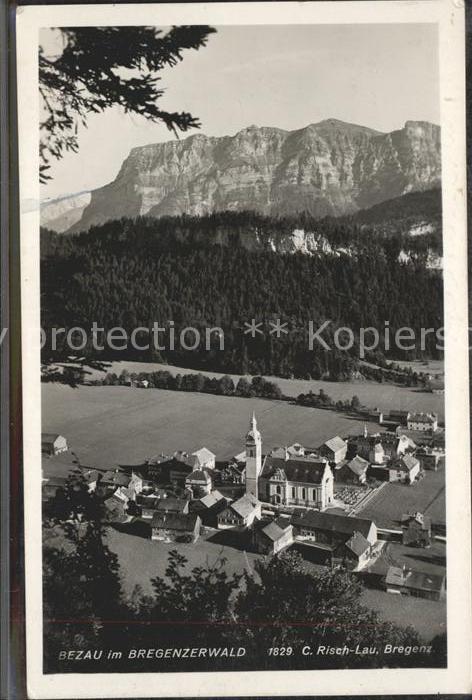 Bezau Vorarlberg im Bregenzerwald mit Alpenpanorama
