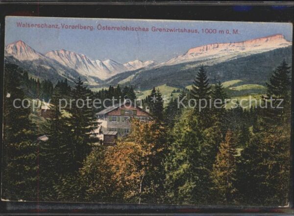 Riezlern Kleinwalsertal Vorarlberg Österreichisches Grenzwirtshaus Walsers