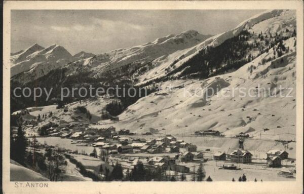 St Anton Arlberg Gesamtansicht Wintersportplatz