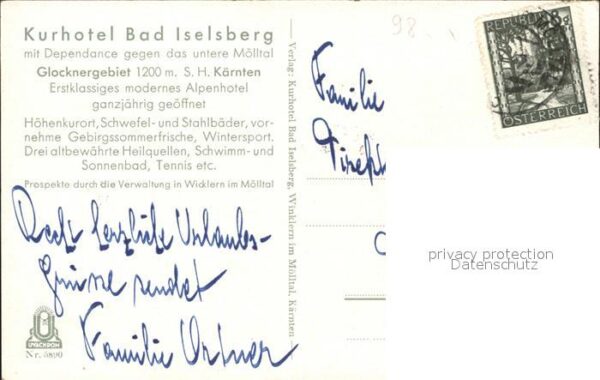Winklern Moelltal im Mölltal Kurhotel Bad Iselsberg – Bild 2