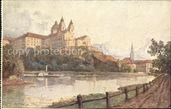 Melk Donau Benediktinerstift und Nibelungenweg Kün