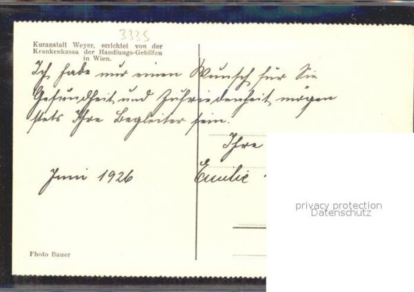 Wien Kuranstalt Weyer – Bild 2