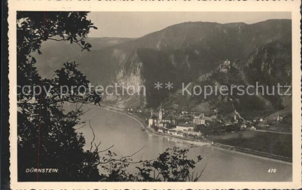 Duernstein Wachau Ortsansicht mit Burg Dürnstein