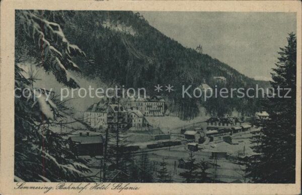 Semmering Niederoesterreich Bahnhof Hotel Stefanie