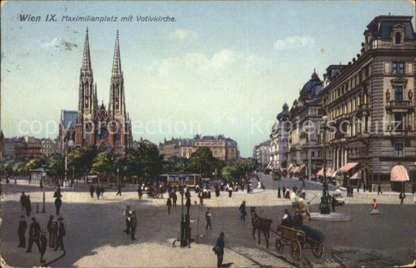 Wien Maximilianplatz und Votivkirche