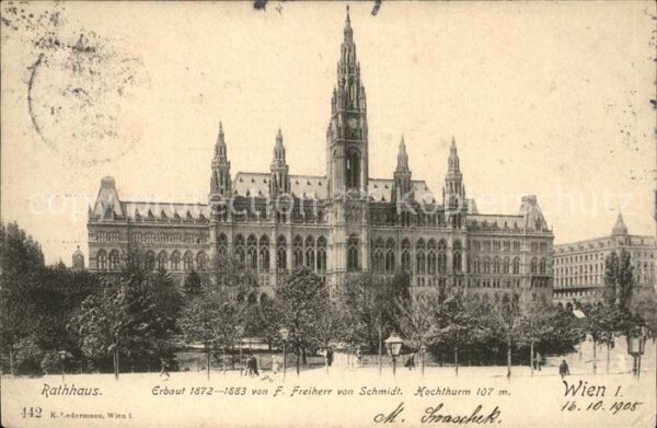 Wien Rathhaus Hochthurm