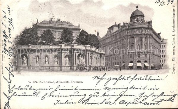 Wien Ziehrerhof Albrechts Brunnen