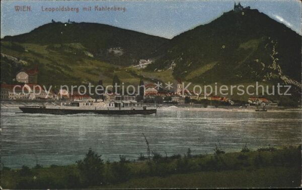 Wien mit Kahlenberg und Leopoldsberg Dampfsc