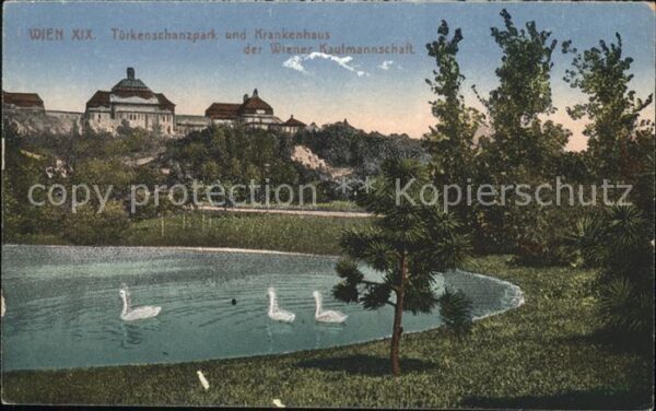 Wien Türkenschanzpark und Krankenhaus Schwan