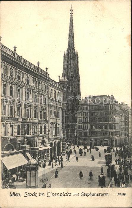 Wien Stock im Eisenplatz mit Stephansturm