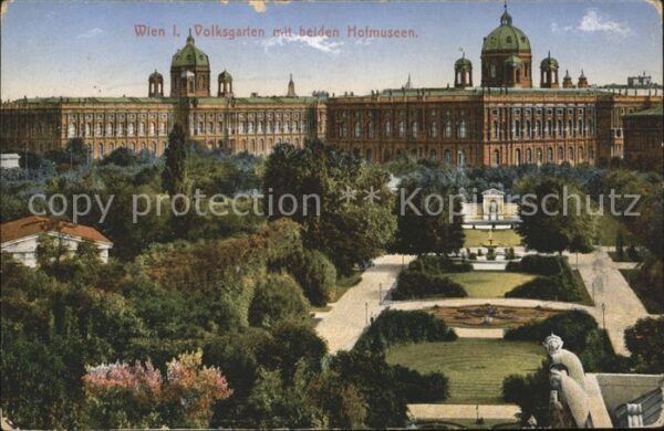 Wien Volksgarten mit Hofmuseen