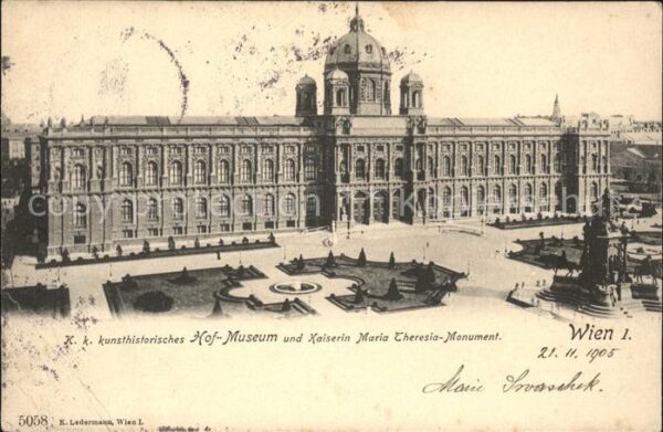 Wien KK Kunsthistorisches Museum und Kaiseri