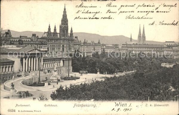 Wien Parlament Rathaus Franzensring Universi