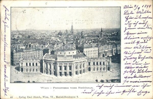 Wien Panorama vom Rathaus