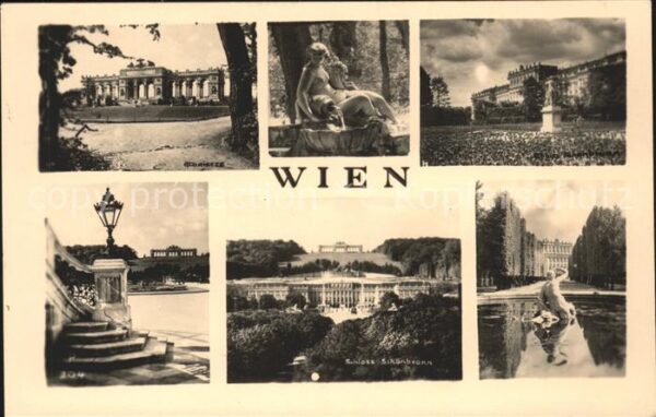 Wien Schloss Schönbrunn und Gloriette Teilan