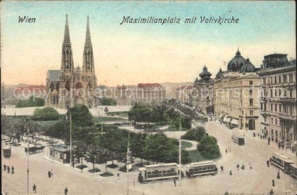 Wien Maximilianplatz mit Votivkirche