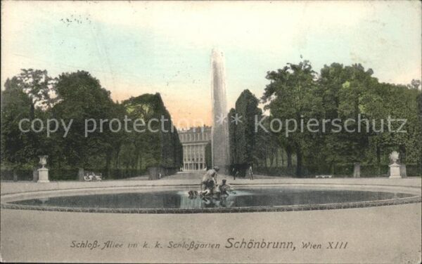 Wien Schloss Allee im kk Schlossgarten Schön